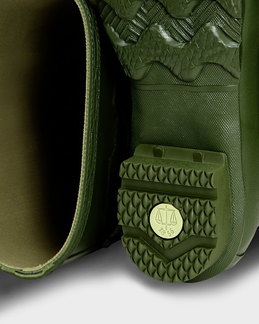 Galochas Altas Hunter Homem Verdes - Norris Field - 84KHPIXZB